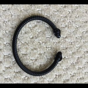 David Yurman Black Aluminum 5mm Bracelet